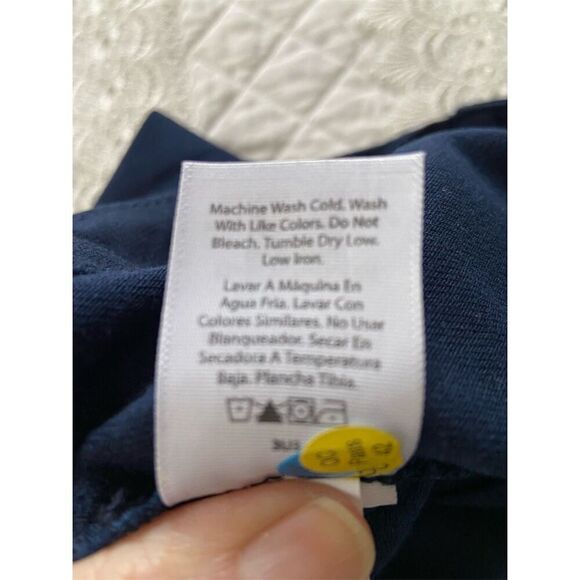 Time and Tru Wide Leg High Waisted Pants with Utility Pockets NWOT Navy Size 6 - Picture 5 of 11